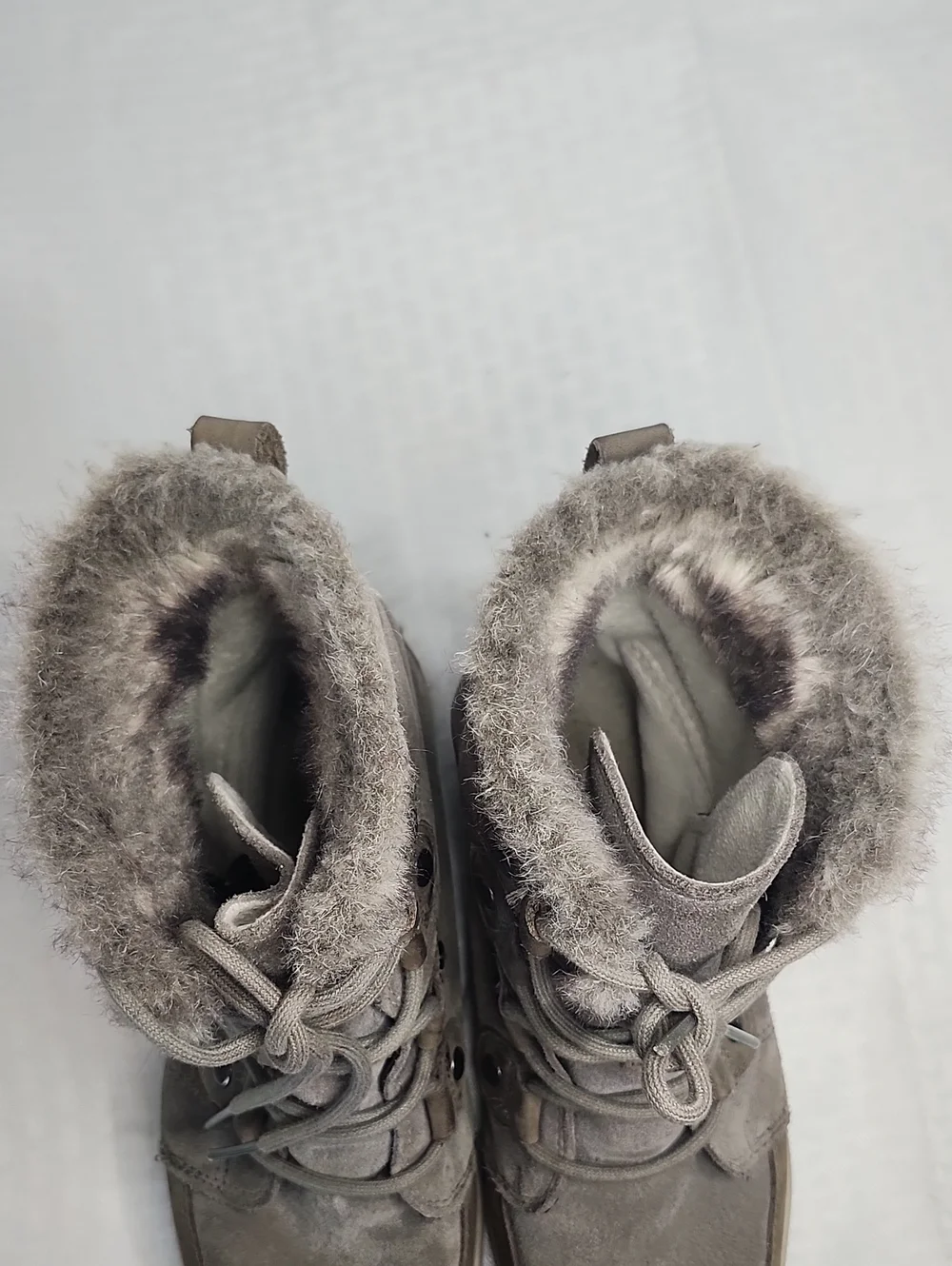 Sorel Boots Leather Faux Fur Ankle